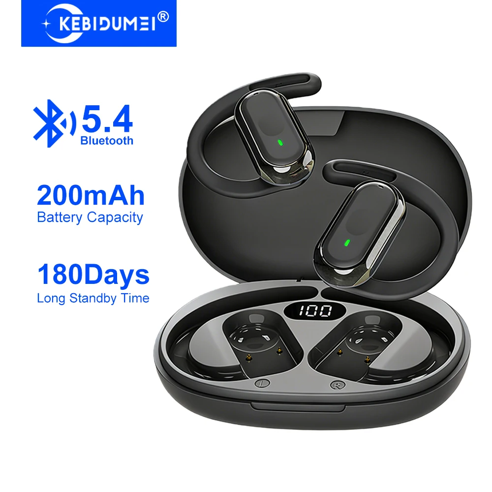 Sports Earphone Hook - KEBIDUMEI auriculares abiertos Bluetooth 5,4 gancho