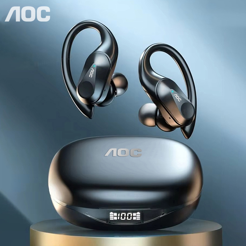 Sports Earphone Hook - Choice AOC Auriculares deportivos inalámbricos Bluetooth